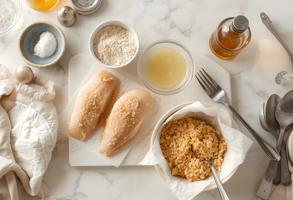 Step-by-step images of how to cook crispy fried fish with a delicious batter, golden-brown fried fish recipe