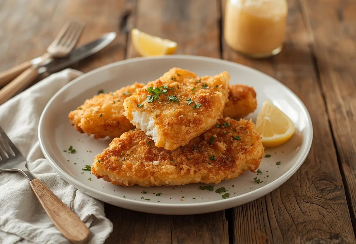 Delicious Perfect Fried Fish with crispy exterior