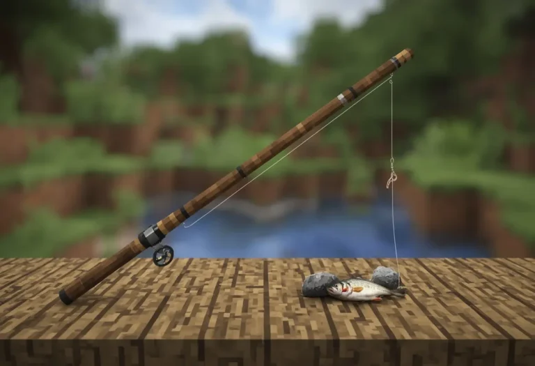recipe for fishing rod minecraft