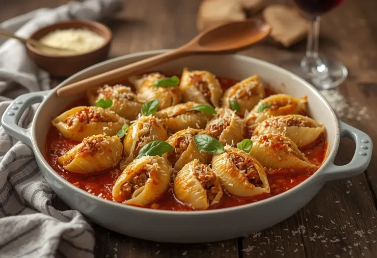 stuffed shells recipe with meat
