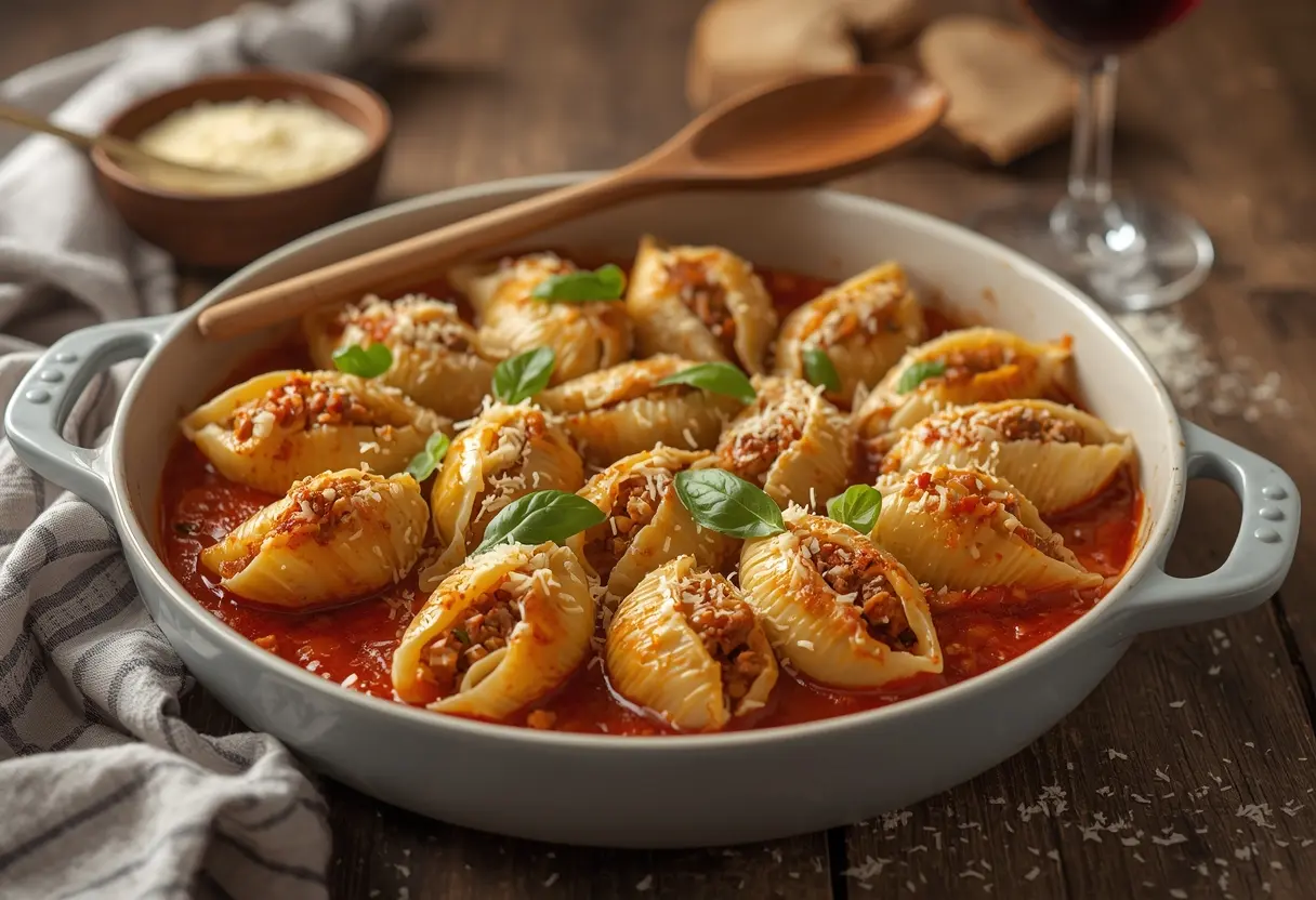 stuffed shells recipe with meat