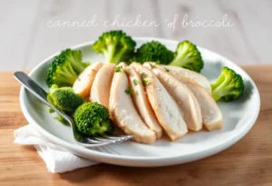 Canned Chicken Breast and Broccoli Simple Recipe: Low Calorie Dinner Ready in 20 Minutes