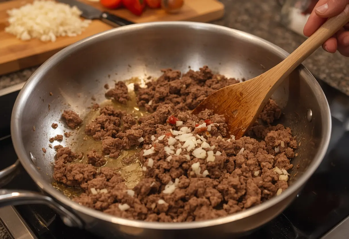 Hamburger Meat and Rice Recipes: Classic One-Pot Family Dinner 7 Step by Step Preparation Guide