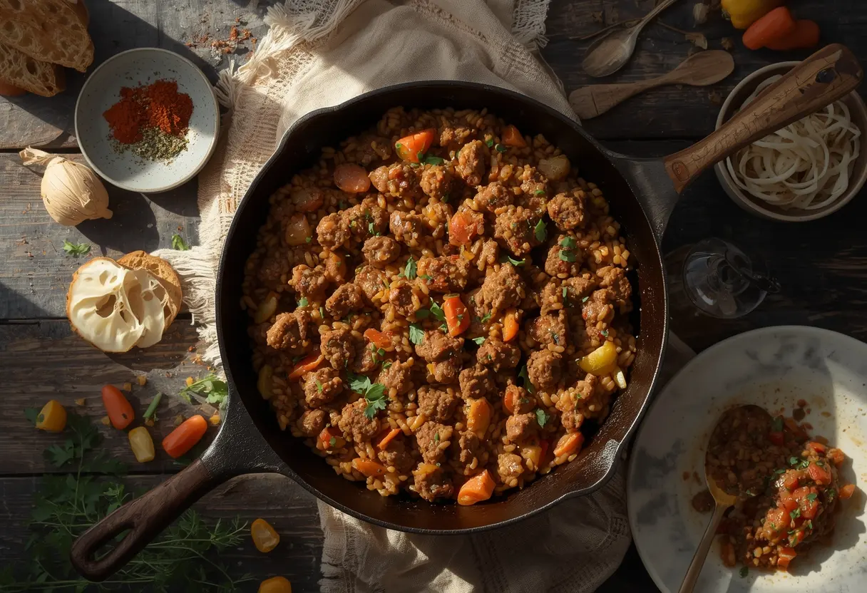 Hamburger Meat and Rice Recipes: Classic One-Pot Family Dinner 1 hamburger meat and rice recipes