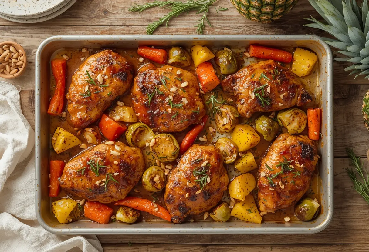 hawaiian chicken sheet pan recipe