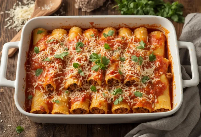 manicotti recipe with meat