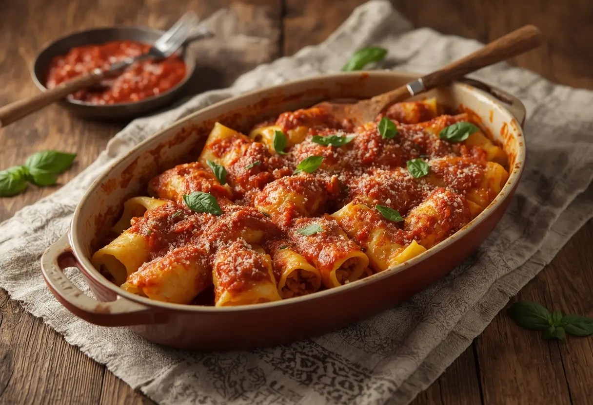 manicotti with meat recipe