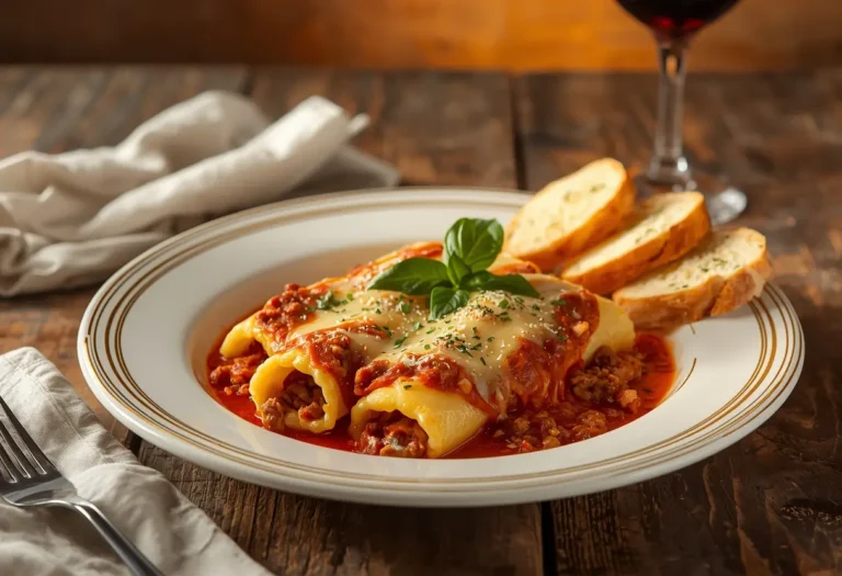 meat manicotti recipe