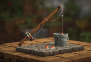 recipe for fishing rod minecraft