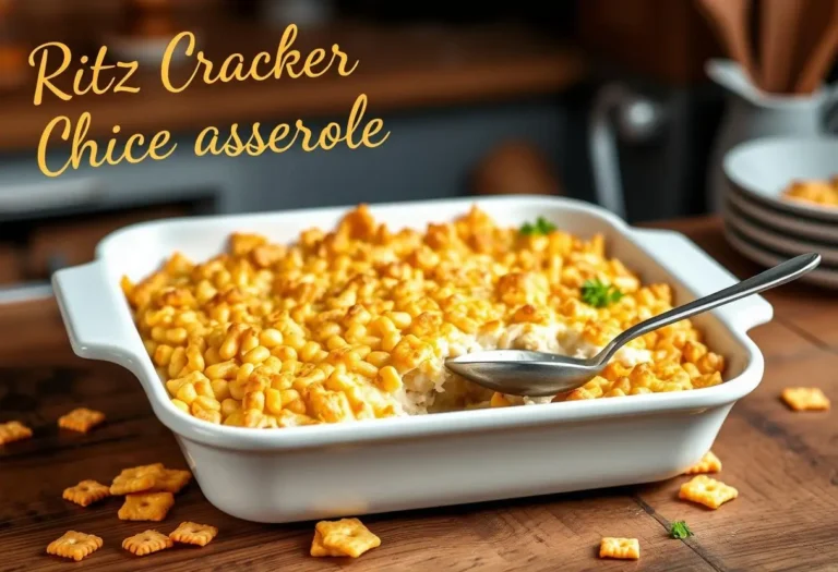 Easy and Creamy Ritz Cracker Chicken Casserole Recipe 6 ritz cracker chicken casserole recipe