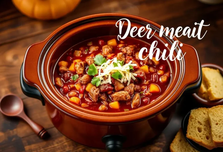 deer meat chili crock pot recipe