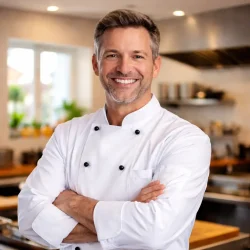 Chef Michael Harper, a qualified professional chef at Aura Recipes.